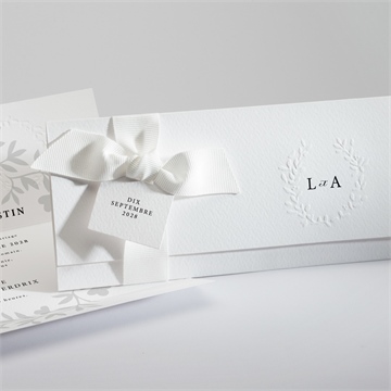 Faire-part mariage sublime gaufrage