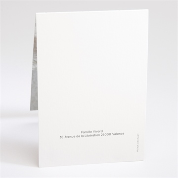 Faire-part naissance nid d'aquarelle pli décalé - Dos du faire-part