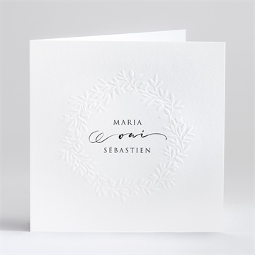 Carte pliée gaufrage