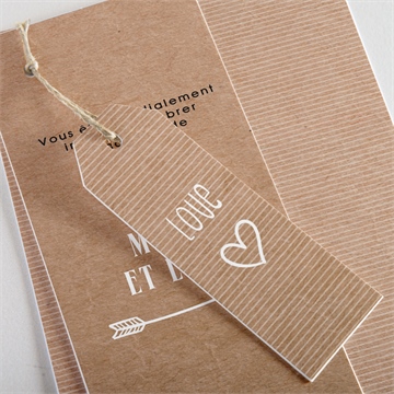 Faire-part mariage myriade superposition - Détail du faire-part