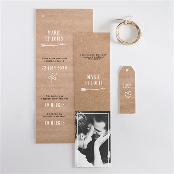 Faire-part mariage myriade superposition - Vue d'ensemble