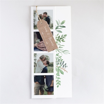 Faire-part mariage balade champetre trio - Faire-part assemblé