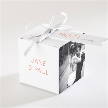 Boîte de dragées mariage son eclat