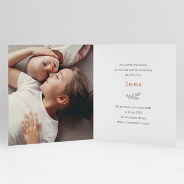 Faire-part naissance sweet family bracelet - Intérieur du faire-part