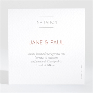 Carton d'invitation mariage son eclat