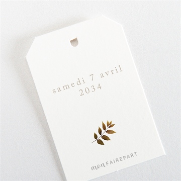 Etiquette mariage subliminal - Dos de l'étiquette