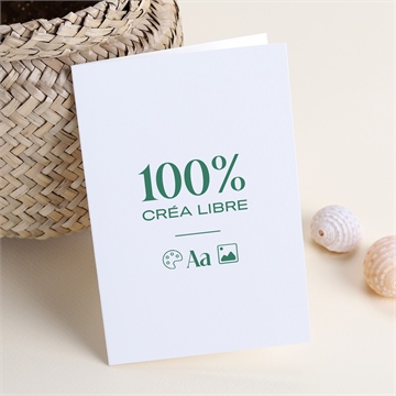 Carte pliée - portrait