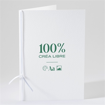 Livret de messe mariage création vierge pliée