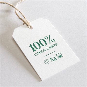 Etiquette mariage création vierge pliée