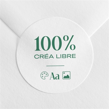 Sticker mariage création vierge pliée