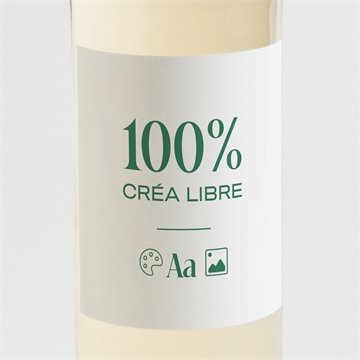 Etiquette de bouteille naissance vierge 9,5cm x 9,5cm