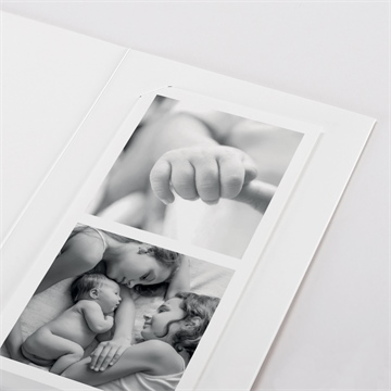 Faire-part naissance dans la lune photomaton - Détail du faire-part