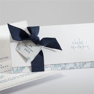 Faire-part mariage jouy exclusif pochette