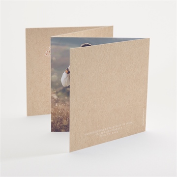 Faire-part mariage a l'aventure accordéon ! - Dos du faire-part