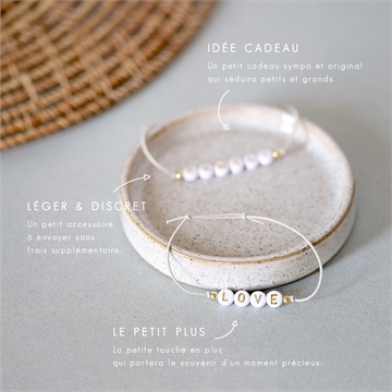 Faire-part naissance portrait intimiste bracelet - Vue réassurance