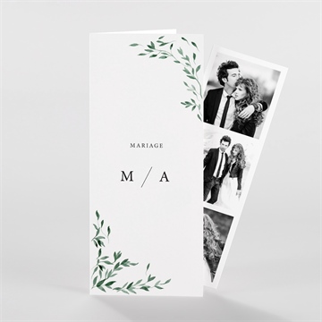Faire-part mariage l'olivier photomaton