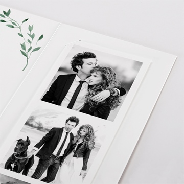 Faire-part mariage l'olivier photomaton - Détail du faire-part