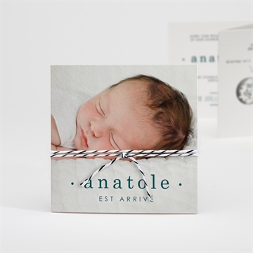 Faire-part naissance vert emeraude à gratter