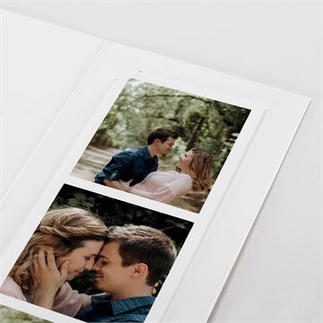 Faire-part mariage bouquet ardent photomaton - Détail du faire-part