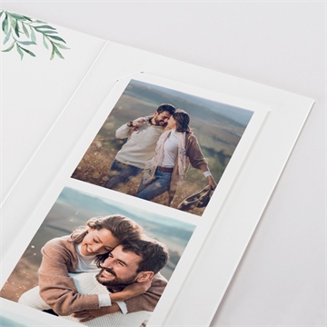 Faire-part mariage let love grow ! photomaton - Détail du faire-part