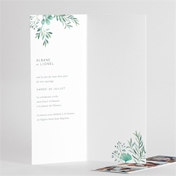 Faire-part mariage let love grow ! photomaton - Intérieur du faire-part 2