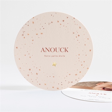 Faire-part naissance mon etoile dorure