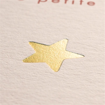 Faire-part naissance mon etoile dorure - Détail du faire-part