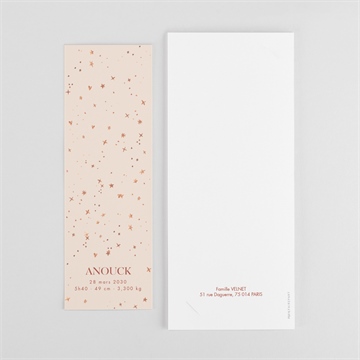 Faire-part naissance mon etoile photomaton - Dos du faire-part