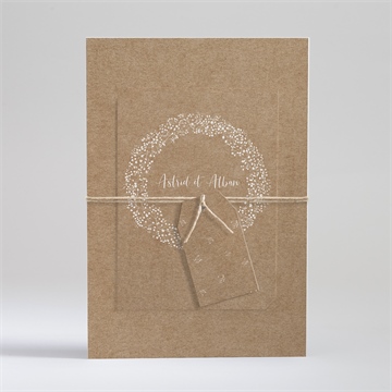 Faire-part mariage couronnés d'etoiles superposé