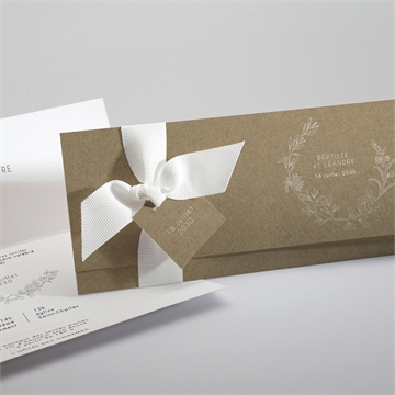 Faire-part mariage festivités pochette