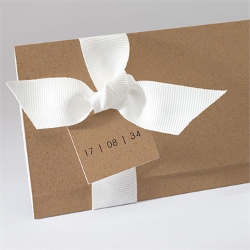 Faire-part mariage liés pochette - Détail du faire-part