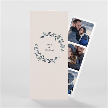 Faire-part mariage bel eclat photomaton