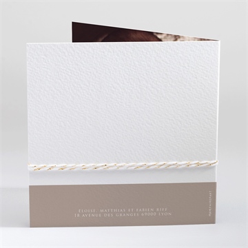 Faire-part naissance 3 délicates photos plié - Dos du faire-part