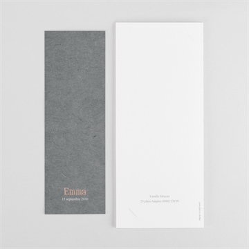 Faire-part communion communion symboles photomaton - Dos du faire-part