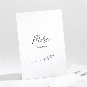 Remerciement décès présent et mémoire portrait