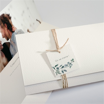 Faire-part mariage rien que nous pochette