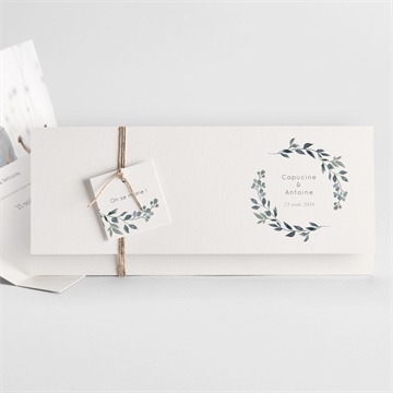 Faire-part mariage rien que nous pochette - Faire-part entier