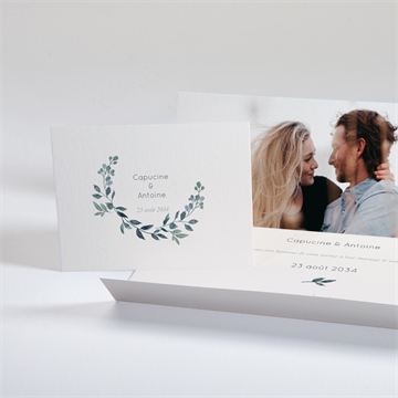 Faire-part mariage rien que nous pochette - Intérieur du faire-part