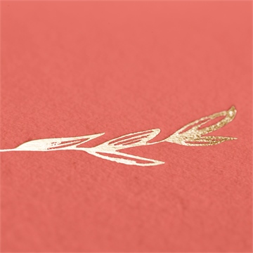 Faire-part naissance mon bébé grenadine dorure - Détail du dos du faire-part