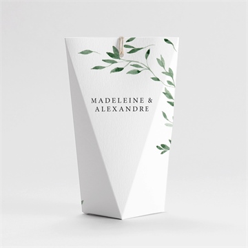 Boîte de dragées mariage a l'ombre de l'olivier étui - Dos de la boîte