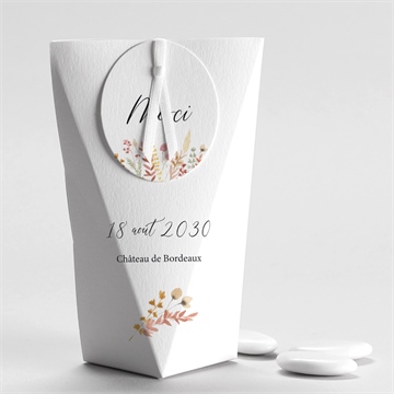 Boîte de dragées mariage incandescent étui