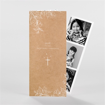 Faire-part communion illuminations photomaton - Vue d'ensemble