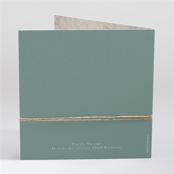 Faire-part naissance petit tigrou carte plié - Dos du faire-part