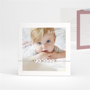 Faire-part naissance cultivons le bonheur accordéon