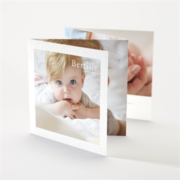 Faire-part naissance cultivons le bonheur accordéon - Détail du faire-part