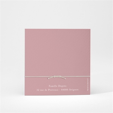 Faire-part naissance cultivons le bonheur accordéon - Dos du faire-part