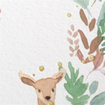 Faire-part naissance jolie pampa dorure - Marquage à chaud OR