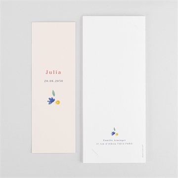Faire-part naissance nos beaux jours photomaton - Dos du faire-part