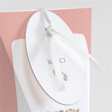 Boîte de dragées baptême initiales à motifs étui - Détail de la boîte