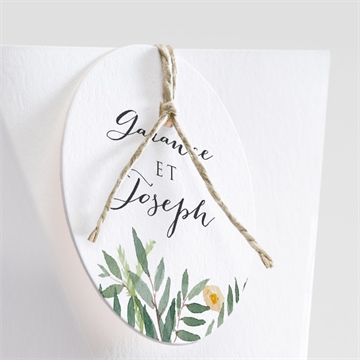 Boîte de dragées mariage jolis coquelicots étui - Détail de la boîte